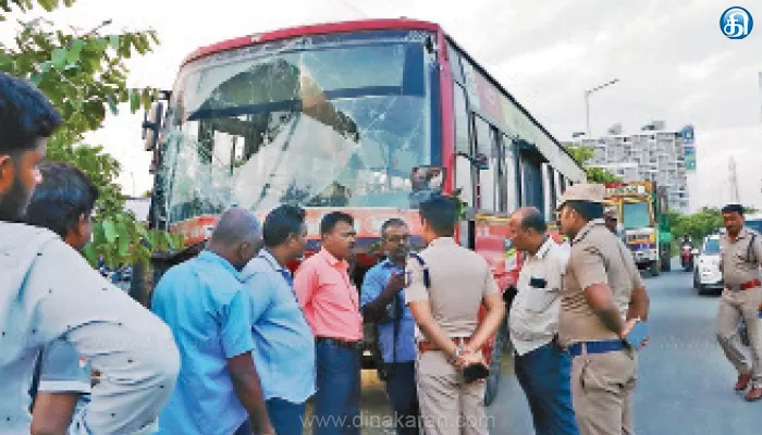 மதுரவாயல் அருகே பயங்கரம் தறிகெட்டு ஓடிய மாநகர பஸ் மோதி ஆட்டோ டிரைவர் பலி, 30 பேர் காயம்: தாம்பரம் – மதுரவாயல் பைபாஸ் சாலையில் கடும் போக்குவரத்து நெரிசல்