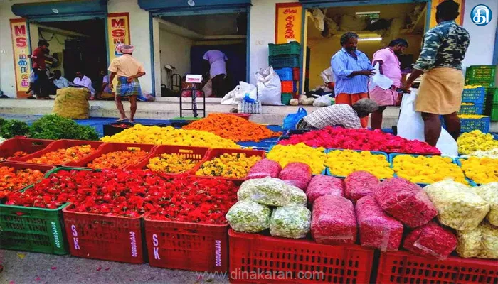 தீபாவளி பண்டிகையையொட்டி மலர்கள் விற்பனை அமோகம்: மல்லிகை மற்றும் பிச்சிப்பூ விலை பலமடங்கு உயர்வு