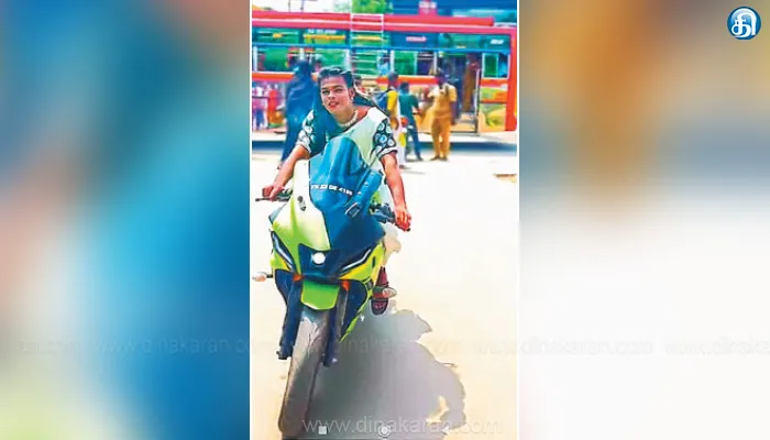 மாணவிகள், இளம்பெண்கள் மீது மோதுவது போல் ஓட்டுகிறார்: பெண் வேடத்தில் சொகுசு பைக்கில் வலம் வரும் வாலிபர்