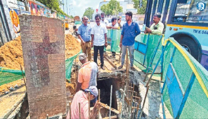 திருவொற்றியூர் பகுதிகளில் கால்வாய் இணைப்பு பணி துவக்கம்