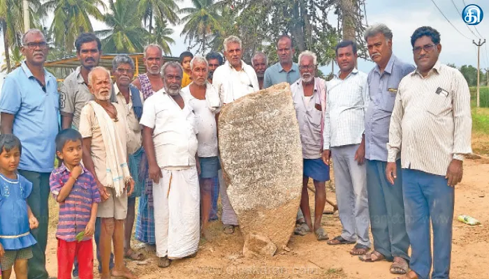 பெருமாள் கோயிலுக்கு நிலம் தானமாக வழங்கிய கல்வெட்டு: பேரிகை அருகே கண்டுபிடிப்பு