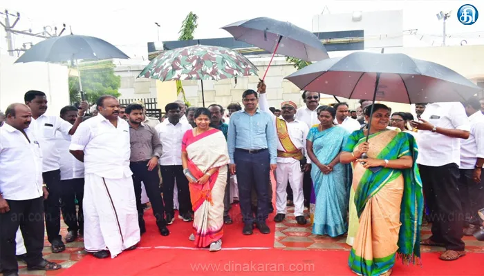 திருச்செந்தூர் முருகன் கோயிலில் கந்த சஷ்டி விழா: கனிமொழி எம்.பி. ஆய்வு