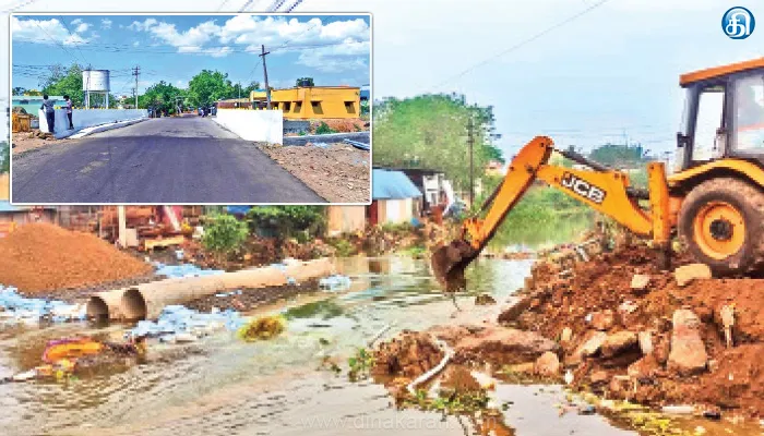 ரூ.1.75 கோடி மதிப்பில் பணிகள் நிறைவு உயர்மட்ட பாலமாக மாறியது தரைமட்ட பாலம்