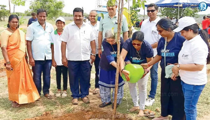 நெய்குப்பி கிராமத்தில் மரக்கன்றுகள் நடும் விழா: 3,000 பேர் பங்கேற்பு