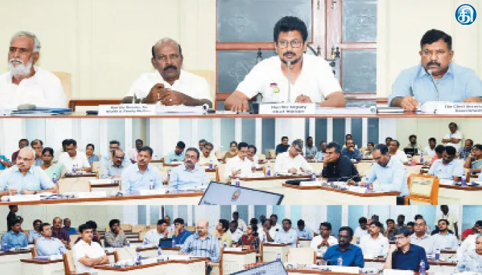 தேனி மாவட்டத்தில் துணை முதல்வர் தலைமையில் ஆய்வுக் கூட்டம்…