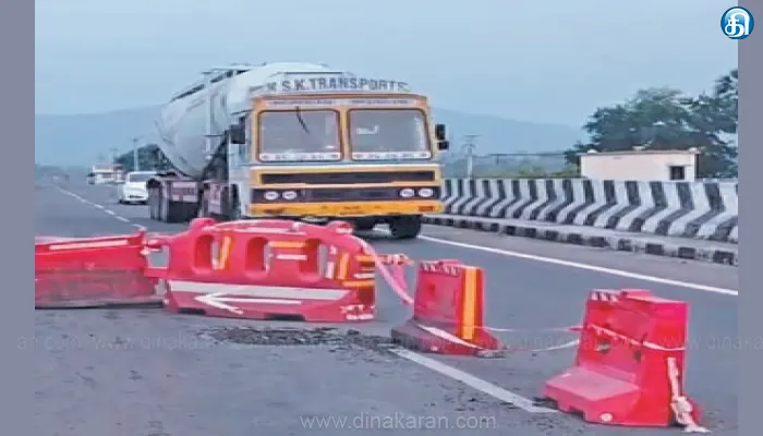 வல்லநாடு ஆற்றுப்பாலம் மீண்டும் சேதம்