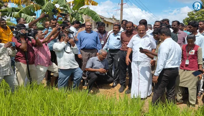 மின்னணு முறையில் பயிர் சாகுபடி பரப்பு கணக்கீடு : அமைச்சர் எம் ஆர் கே பன்னீர்செல்வம் தொடங்கி வைத்தார்!!