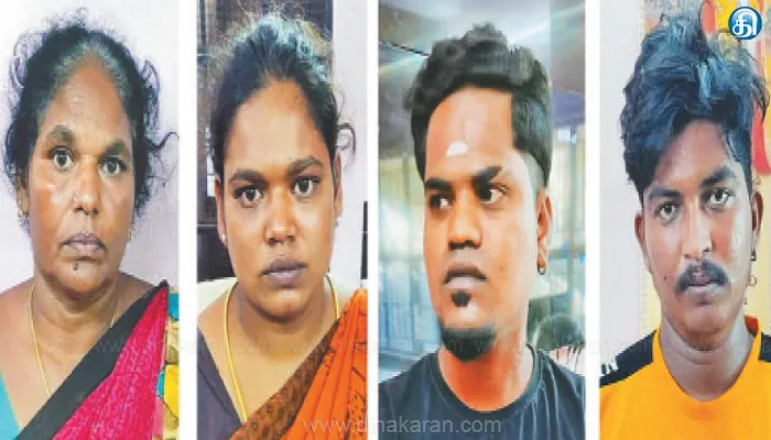 விபத்து வழக்கில் திருப்பம் கூலிப்படை ஏவி விவசாயி கொலை மனைவி, மகள் உள்பட 4 பேர் கைது