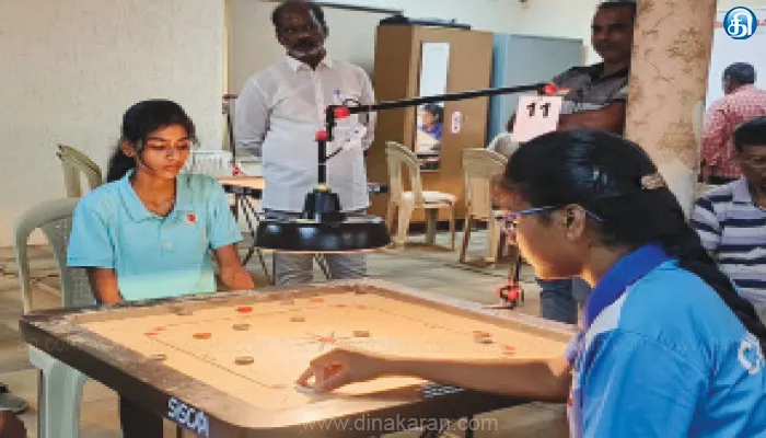 சர்வதேச கேரம் போட்டியில் மூன்று தங்கப்பதக்கம் வென்று தமிழக மாணவி சாதனை