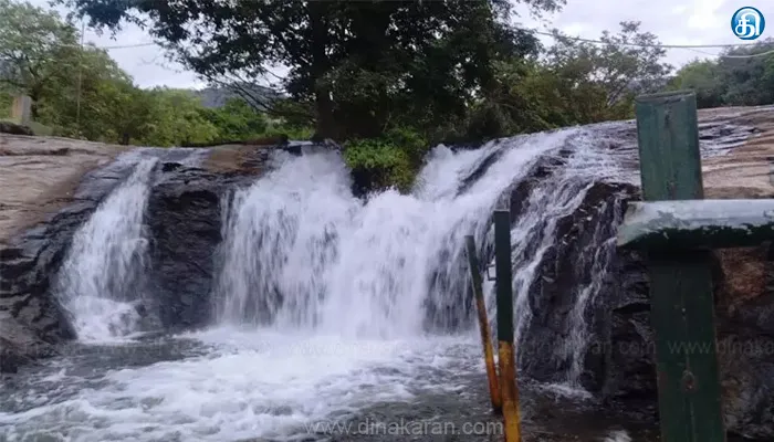 கும்பக்கரை அருவியில் குளிக்க 4-வது நாளாக தடை..!!