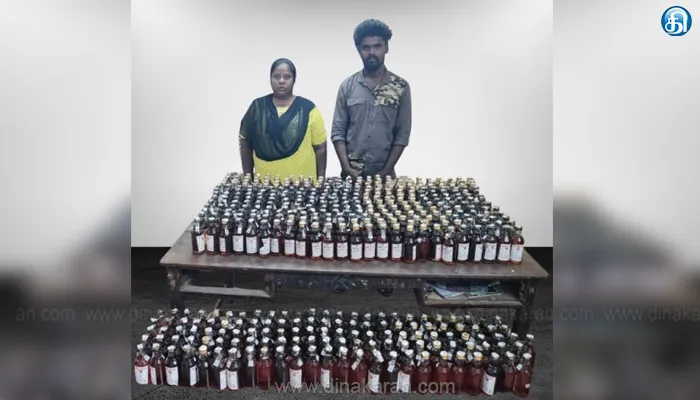 சென்னை மயிலாப்பூர் பகுதியில் கழிவறையில் வைத்து மதுபானம் விற்பனை செய்த இருவர் கைது
