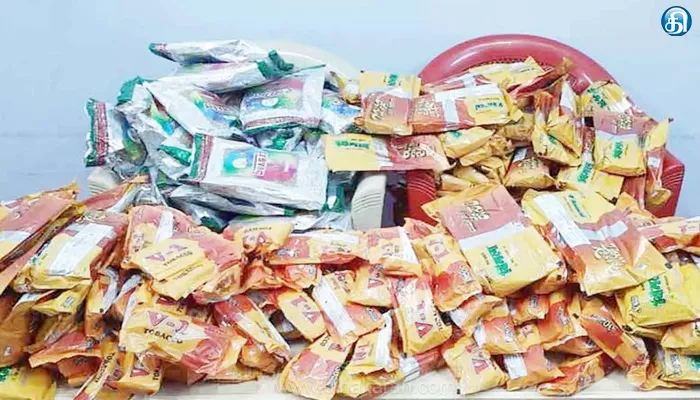 வளசரவாக்கத்தில் வீட்டில் பதுக்கி வைத்திருந்த 165 கிலோ குட்கா பொருட்கள் பறிமுதல்!