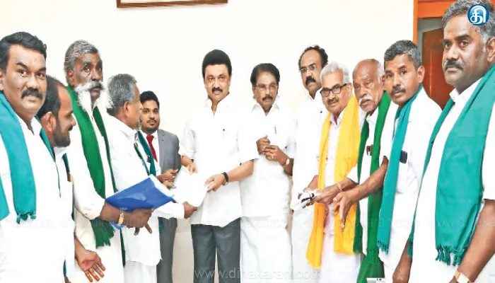முதல்வர் மு.க.ஸ்டாலினை நேரில் சந்தித்து விவசாய கூட்டமைப்பு நிர்வாகிகள் பல்வேறு சங்கத்தினர் நன்றி