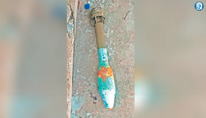 காவிரியில் மிதந்த ராக்கெட் லாஞ்சர்: திருச்சி அருகே பரபரப்பு