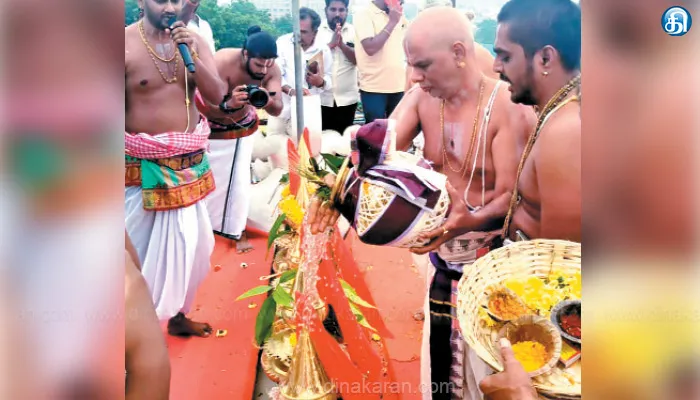 சிங்கப்பெருமாள் கோவிலில் நரசிம்ம பெருமாள் கோயில் கும்பாபிஷேகம்