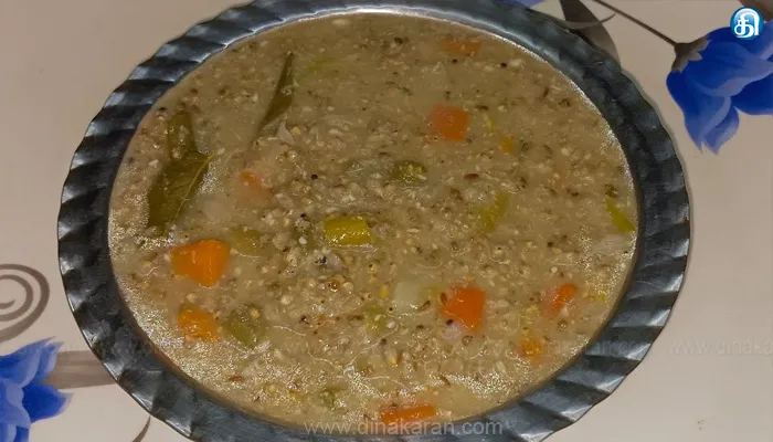 கம்பு வெஜிடேபிள் கஞ்சி