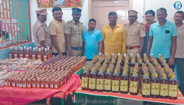 புதுச்சேரியில் இருந்து கடத்தி வந்த 756 மதுபாட்டில்கள் காருடன் பறிமுதல்
