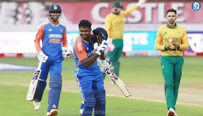 தென் ஆப்பிரிக்காவுக்கு எதிரான முதல் டி20: 61 ரன்கள் இந்தியா அபார வெற்றி