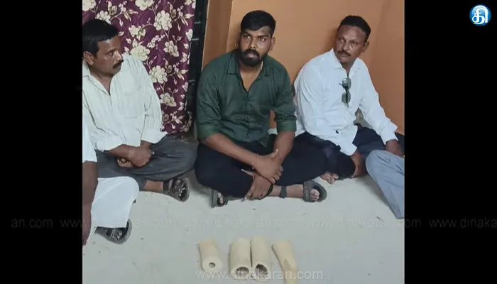 யானை தந்தம் விற்க முயன்ற பாஜக நிர்வாகி 5 பேர் கைது