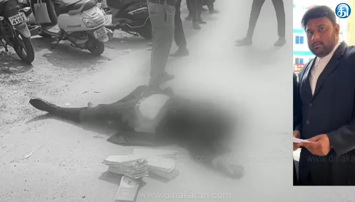 ஓசூரில் நீதிமன்ற வளாகத்தில் வழக்கறிஞருக்கு அரிவாள் வெட்டு