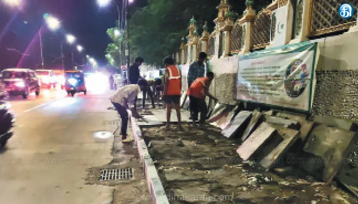 தேனாம்பேட்டை – சைதாப்பேட்டை மேம்பால பணிக்காகசாலையின் இருபுறமும் நடைபாதை அகற்றம்: நெடுஞ்சாலைத்துறை அதிகாரிகள் தகவல்