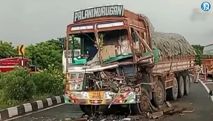 உளுந்தூர்பேட்டை புறவழிச்சாலையில் லாரிகள் மோதி விபத்து