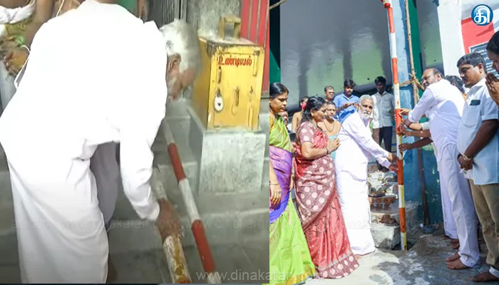 புரசைவாக்கம் கங்காதரேசுவரர் திருக்கோயிலில் குடமுழுக்கு விழா: பந்தக்கால் நடும் நிகழ்ச்சியில் பங்கேற்று சிறப்பித்தார் அமைச்சர் சேகர்பாபு ..!!