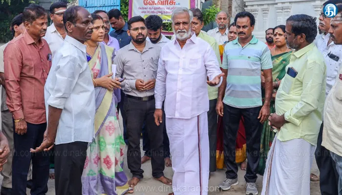 சென்னையில் உள்ள செல்லியம்மன் திருக்கோயில் குடமுழுக்கு பணிகளை நேரில் ஆய்வு செய்தார் அமைச்சர் சேகர்பாபு