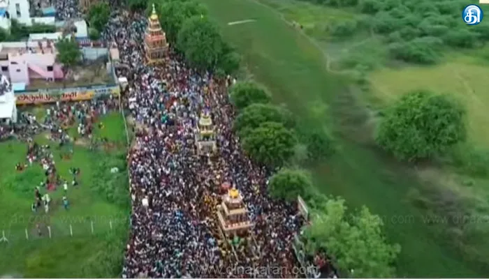 டி.கல்லுப்பட்டியில் சப்பரத் திருவிழா கோலாகலம்: 7 ஊர்களைச் சேர்ந்த மக்கள் கலந்துகொண்டு வழிபாடு