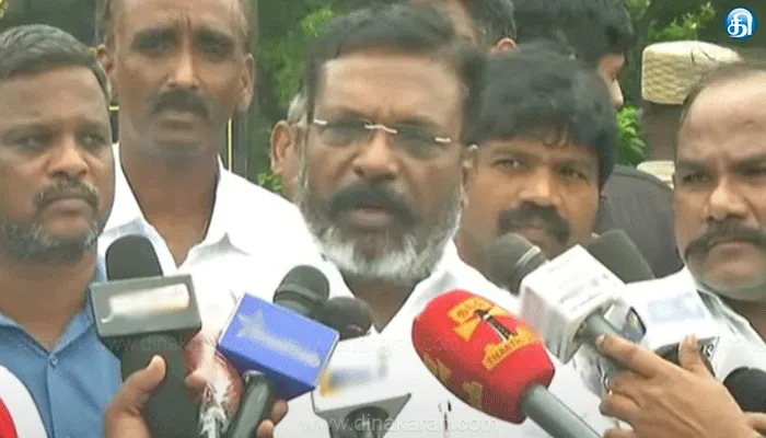 நாடாளுமன்றத்தில் அதானி உள்ளிட்ட முக்கிய பிரச்னைகளை பேசுவோம்: திருமாவளவன் பேட்டி