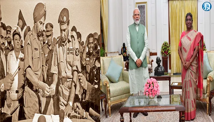 1971 போரில் இந்தியாவிற்கு வெற்றியை தேடிதந்த வீரர்களுக்கு வீரவணக்கம்: குடியரசுத் தலைவர், பிரதமர் புகழாரம்