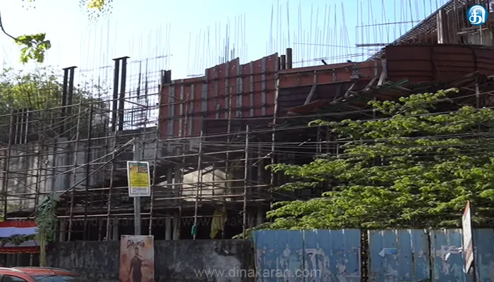 நடிகர் சங்க கட்டுமானம்: இரும்புக்கம்பிகள் திருட்டு