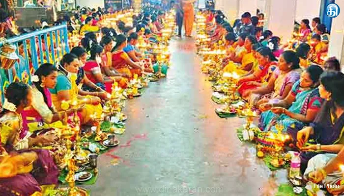ஐயப்பனுக்கு திருவிளக்கு பூஜை