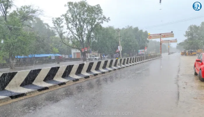 ராணிப்பேட்டை மாவட்டத்தில் குளிர் காற்றுடன் கொட்டிய கனமழை