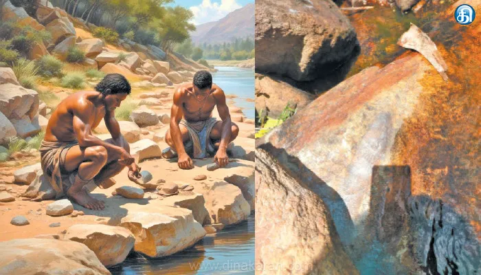 கற்கால மனிதர்கள் கற்கருவிகளை கூர் தீட்டும் பாறை குழிகள் கண்டுபிடிப்பு: குமரியில் தொடர்ந்து தொல்லியல் துறை ஆய்வு