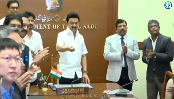 ராணிப்பேட்டையில் ரூ.1,500 கோடியில் காலணி உற்பத்தி ஆலைக்கு அடிக்கல் நாட்டினார் முதல்வர் மு.க.ஸ்டாலின்..!!