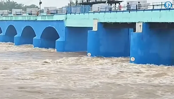 சேத்தியாதோப்பு அணைக்கட்டில் இருந்து நீர் திறப்பு.