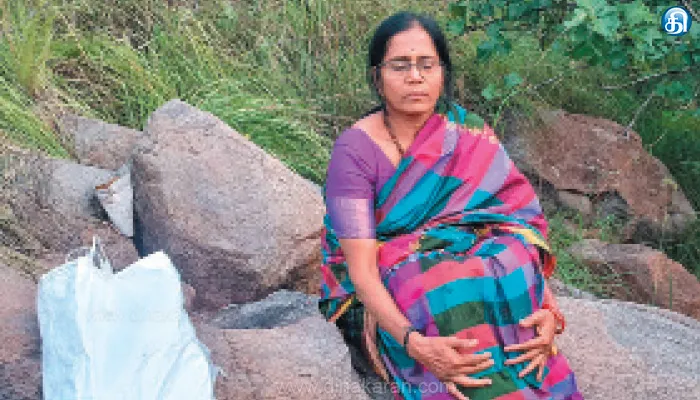 திருவண்ணாமலையில் தடையை மீறி தீபமலை ஏறிய ஆந்திர பெண் 3 நாட்களாக சிக்கித் தவிப்பு: வனக்காப்பாளர் முதுகில் சுமந்து வந்து காப்பாற்றினார்