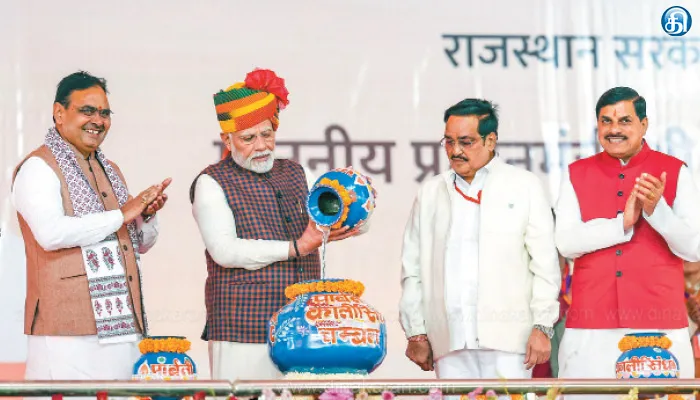 விவசாயிகளுக்காக எதையும் செய்யவில்லை மாநிலங்களிடையே தண்ணீர் பிரச்னைக்கு காங்கிரசே காரணம்: பிரதமர் மோடி பகிரங்க குற்றச்சாட்டு