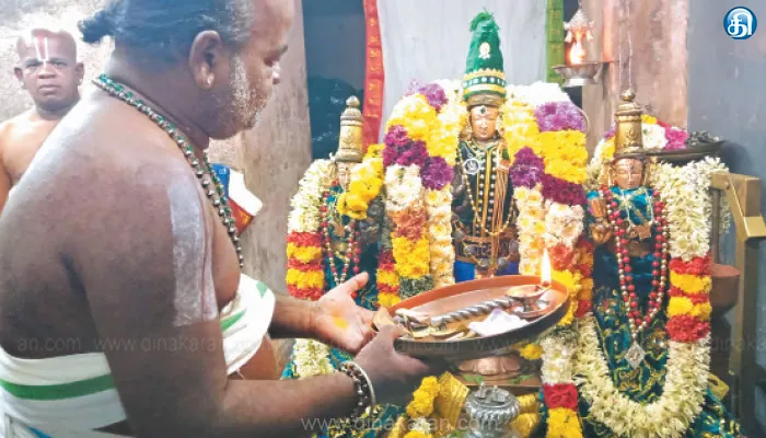 மாமல்லபுரம் தலசயன பெருமாள் கோயிலில் மார்கழி மாத சிறப்பு பூஜை
