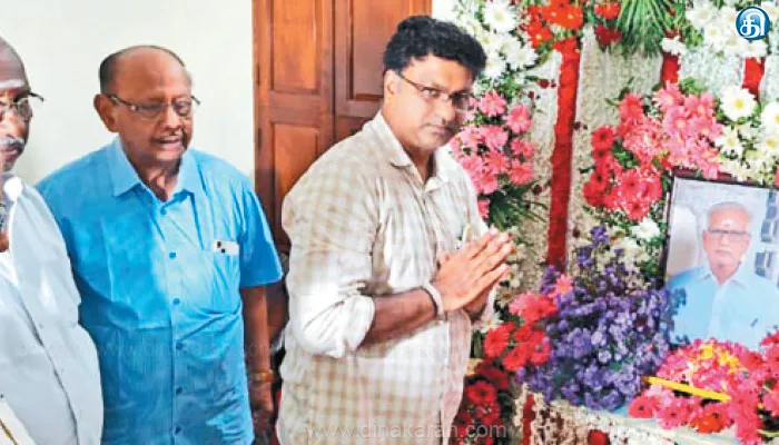 செங்குன்றத்தில் தொழிலதிபர் படத்திறப்பு