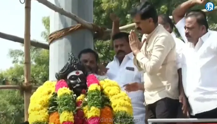 கட்டபொம்மன் சிலைக்கு துரை வைகோ மரியாதை..!!