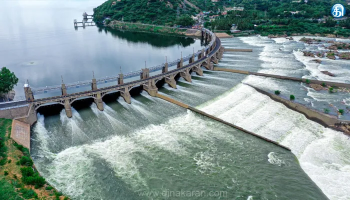 மேட்டூர் அணையின் இன்று காலை நிலவரம்