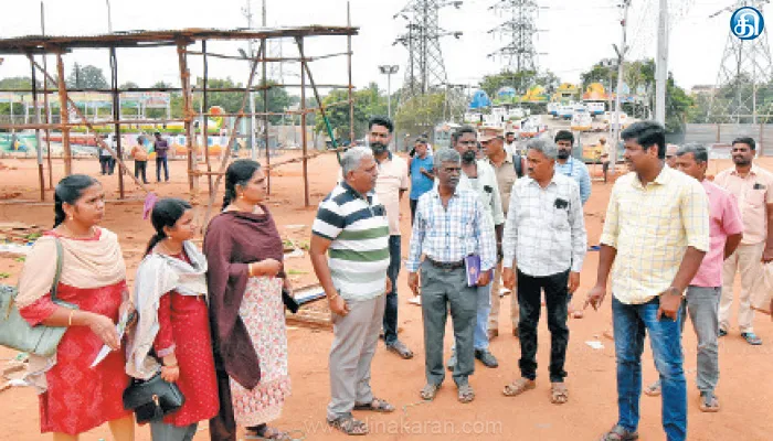 அரசு தொழிற்பயிற்சி நிலைய மைதானத்தில் கண்காட்சி சிறியவர், பெரியவர் விளையாடி மகிழும் பொழுதுபோக்கு உண்டு