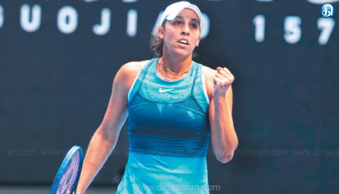 ஆஸ்திரேலிய ஓபன் டென்னிஸ்; மேடிசன் கீஸ் அரையிறுதிக்கு தகுதி: காலிறுதியில் ஸ்விட்டோலினாவை வீழ்த்தினார்
