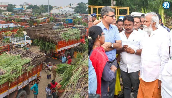 பொங்கல் திருநாள்: கோயம்பேடு மொத்த விற்பனை அங்காடியில் நேரில் சென்று சிறப்பு சந்தையை ஆய்வு செய்தார் அமைச்சர் சேகர்பாபு!!