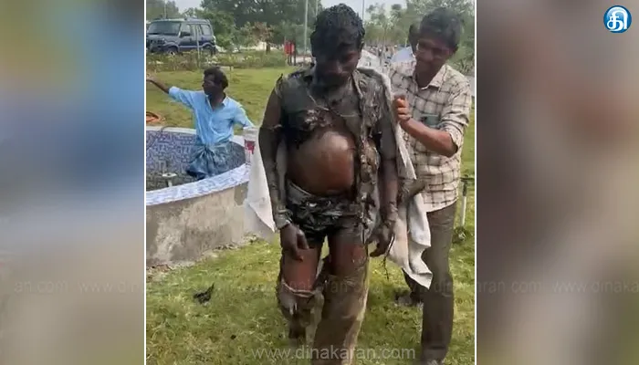 செங்கல்பட்டு மாவட்ட ஆட்சியர் அலுவலகத்தில் ஒருவர் தீக்குளித்து தற்கொலை முயற்சி!