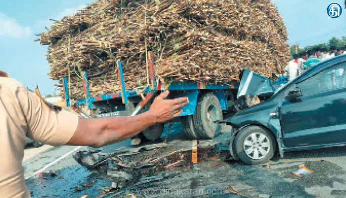 திருப்பதி கோயிலுக்குச் சென்றபோது விபத்து: டிராக்டர் மீது கார் மோதி தனியார் ஊழியர் பரிதாப பலி; மனைவி, மகன் படுகாயம்