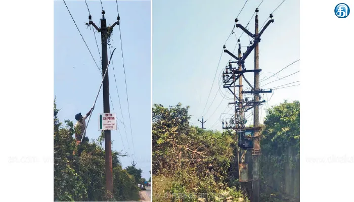 மணலி ஆண்டார் குப்பம்- செங்குன்றம் சாலையில் டிரான்ஸ்பார்மர் சீரமைப்பு