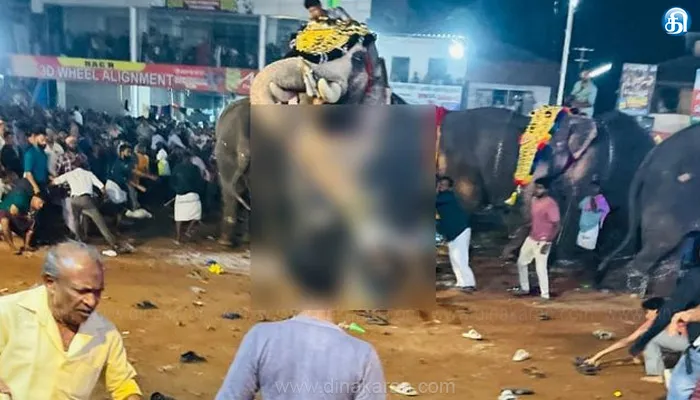 மலப்புரத்தில் மதம் பிடித்த யானை: 17 பேர் காயம்